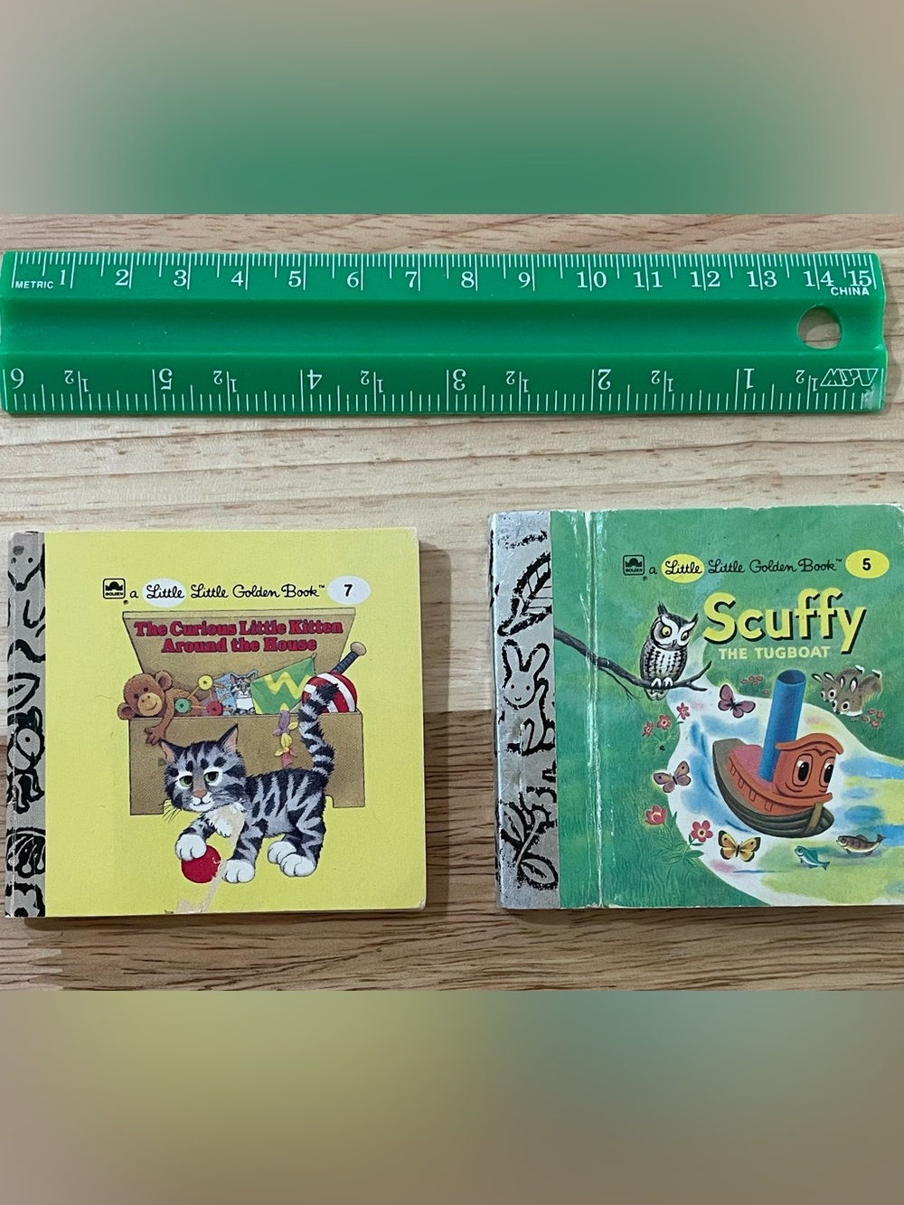 Set of 2 Vintage 1940s collectible children’s Little Golden Book books